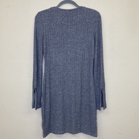 NSR Lucia Slit Ribbed Knit Dress Size L - Picture 7 of 11